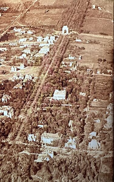 File:Arcul de Triumf & zona Kiseleff-Aviatorilor, vedere aeriana (fotografie nedatata, probabil in jurul anului 1922).jpg