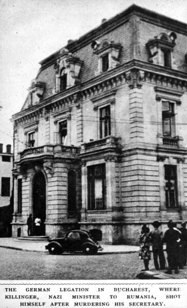 File:Sediul Armatei Germane - Bucuresti - Killinger Legația Reichului, ulterior Cazino Victoria, azi proprietatea Institutului Goethe.jpg