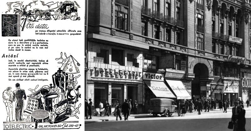 File:Calea Victoriei, Magazin 50 TOTELECTRIC 1935.jpg