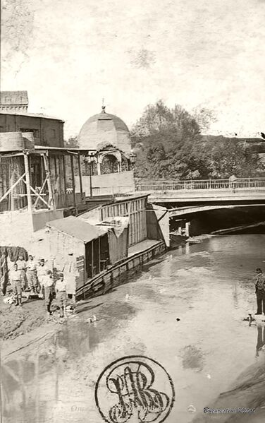 File:1862 Fostul pod Mihai Vodă Andreas Daniel Reiser (1862-DeNoiseAI-severe-noise.jpg