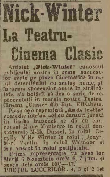File:Cinema Clasic Adevărul, 25, nr. 8318, 6 noiembrie 1912.jpg