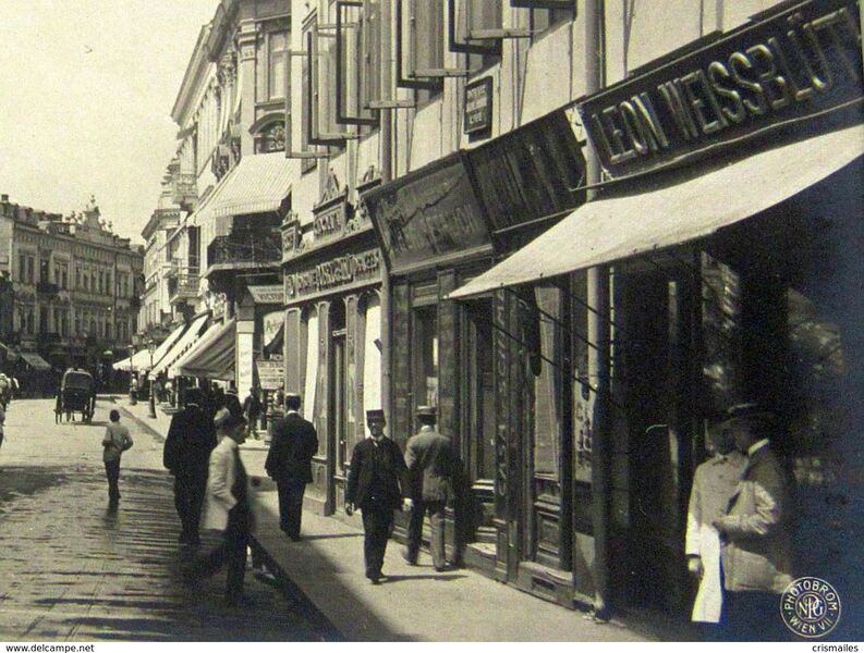 File:1910, Calea VICTORIEI, Hotel LUVRU, Pravalia Leon WEISSBLUTH 2.jpg