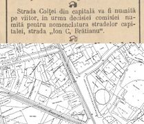 "Evenimentul" din 8 noiembrie 1896 și detaliu din planul de la 1911