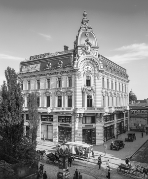 Calea Victoriei cu Str. Franklin bw.png