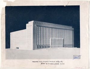 01 Faţada principală şi laterală a viitorului Palat CFR.jpg