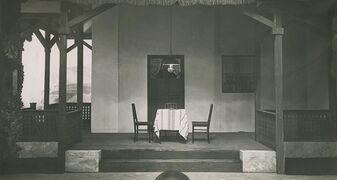 Etienne Lonyai. Teatrul National, piesa "Mușcata din fereastră 1935.