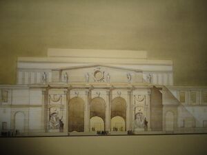 1952 Una din primele schite ale proiectului din 1953.jpg