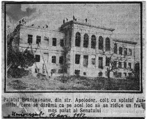 1912, Palatul Brâncoveanu înainte de demolare.jpg