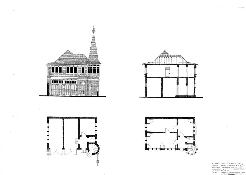 File:Anexă - Plan parter, Plan etaj, Fațadă, Secțiune.jpg