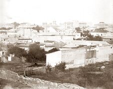 Panorama 1873,Biserica Sf. Sărindar şi Universitatea.