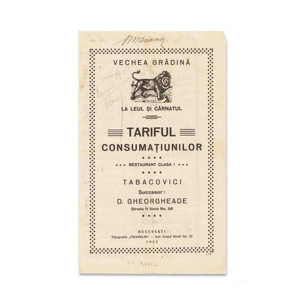 File:Veche Grădină La leul și cârnatul meniu, 1923.jpg