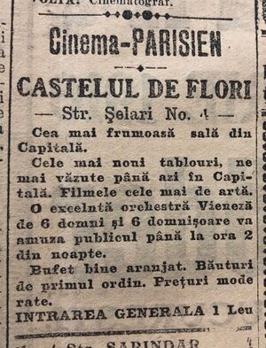 Cinema Parisien (Castelul de Flori), strada Șelari, nr. 4 2.jpg
