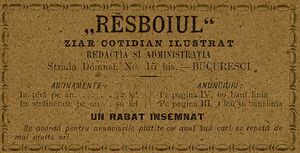 Resboiul, ziar Anuarul Bucurescilor pe anul 1889.jpg