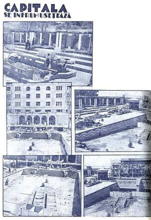 1930 Șantier la Bazinul LIDO cu valuri maritime.jpg