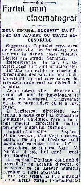 File:Cinema Bleriot Adevărul, 24, nr. 7673, 20 ianuarie 1911.jpg