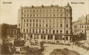 Banqu Belge Actualul hotel Capitol din Piaţa Sărindar.jpg