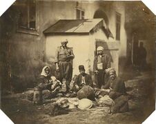 Ulita Nemteasca, Meșteșugari în București, fotograf Ludwig Angerer, 1857.