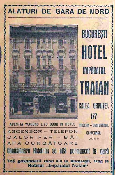 File:Hotel Imparatul Traian, Calea Grivitei Nr. 177.jpg