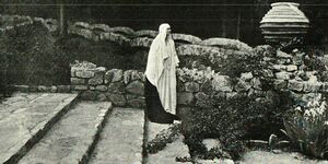 Etienne Lonyai Regina-Maria-in-Parcul-Palatului-Cotroceni 1925.jpg