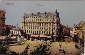 Calea Victoriei cu Hotelul Luvru (azi Hotel Capitol).jpg