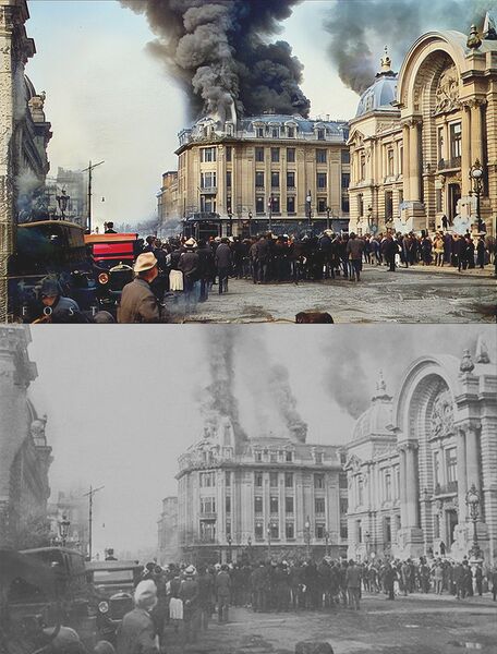 File:Vineri 20 mai 1927. Arde Palatul societatii Agricola.jpg