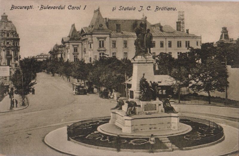 File:1914 Bulevardul Carol 1 Si Statuia IC Bratianu 001.jpg