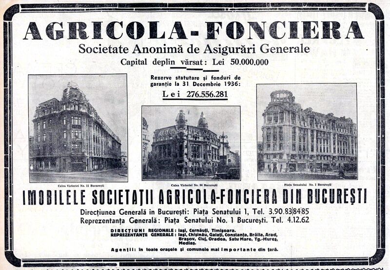 File:1937 - Imobilele Societății Agricola-Foncirea din București..jpg
